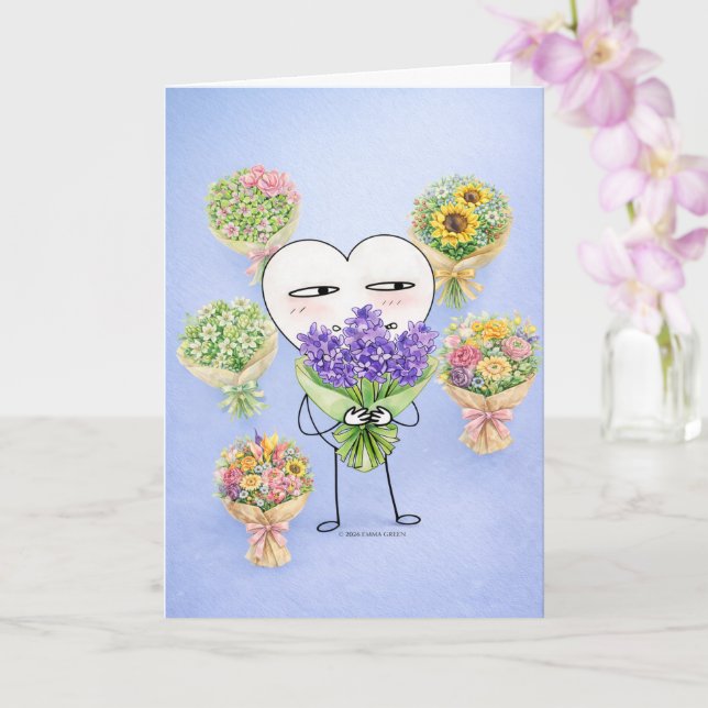 Here for You, Quietly Card (Orchid)