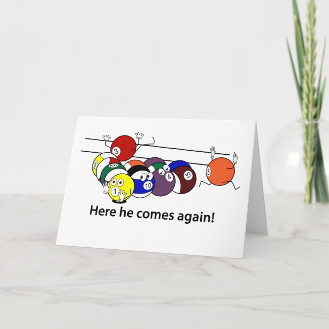 Here He Comes greeting card (Front)