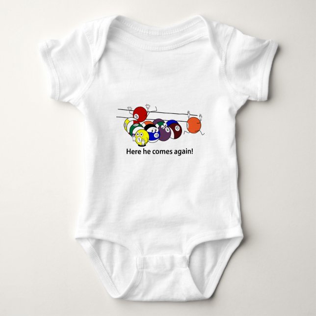 Here He Comes infant wear Baby Bodysuit (Front)
