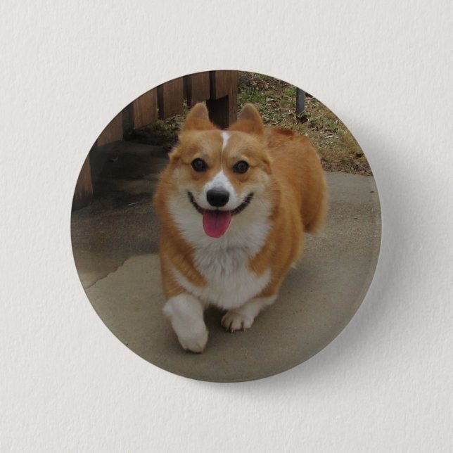 Here I Am! 6 Cm Round Badge (Front)