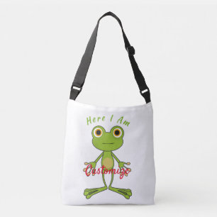 Here I am cute frog Thunder_Cove Crossbody Bag