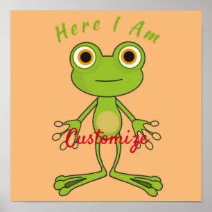 Here I am cute frog Thunder_Cove Poster