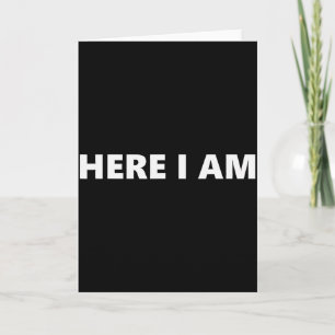 Here I Am Send Me Isaiah 6_8 Christian Faith Bible Card