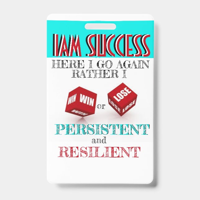 HERE I GO AGAIN ID BADGE (Front)