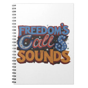 here is a note book design with the text "Free