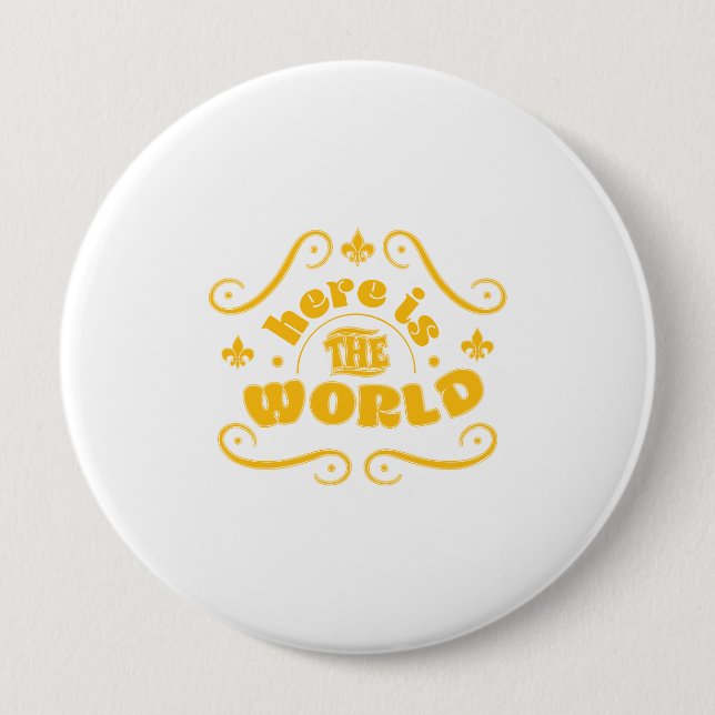 Here is the world 10 cm round badge (Front)