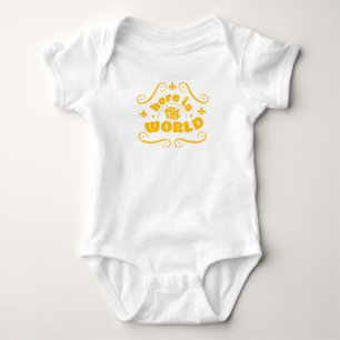 Here is the world baby bodysuit