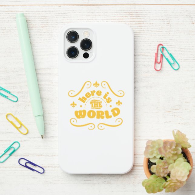 Here is the world iPhone case (On Desk)