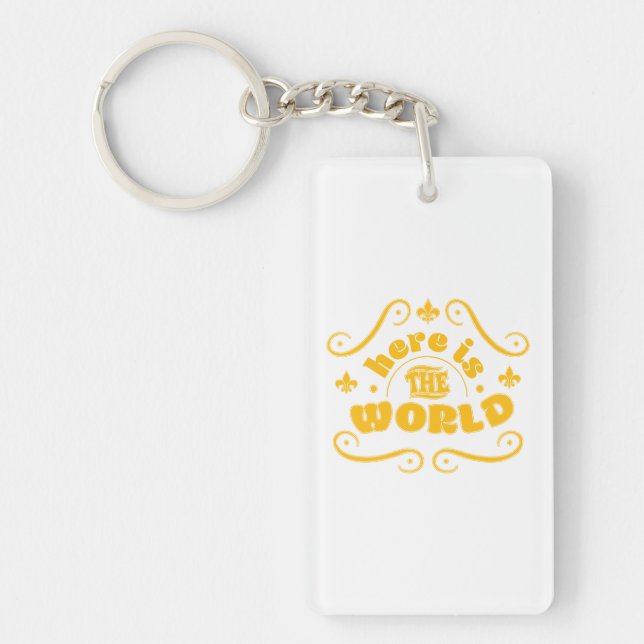 Here is the world key ring (Front)