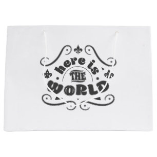 Here is the world large gift bag