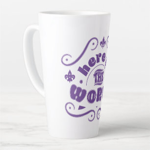 Here is the world latte mug