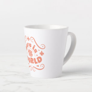Here is the world latte mug