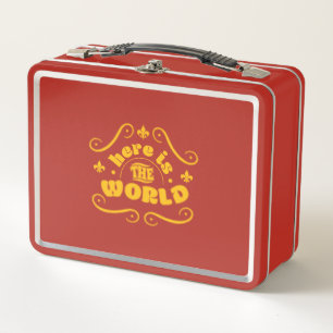 Here is the world metal lunch box