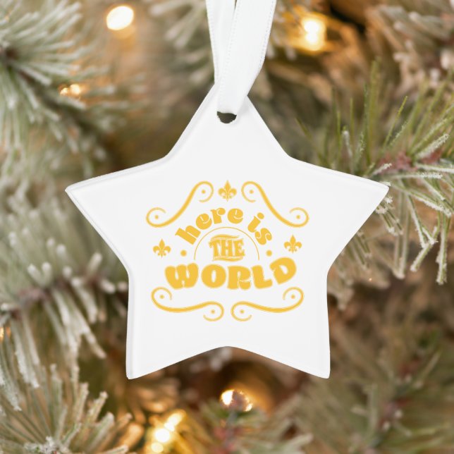Here is the world ornament (Tree)