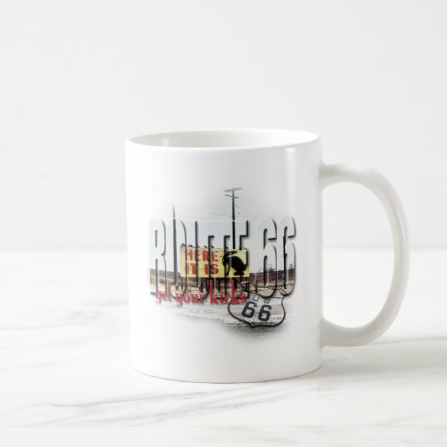 Here It Is - Rt 66 - Jack Rabbit Junction, AZ Coffee Mug (Right)