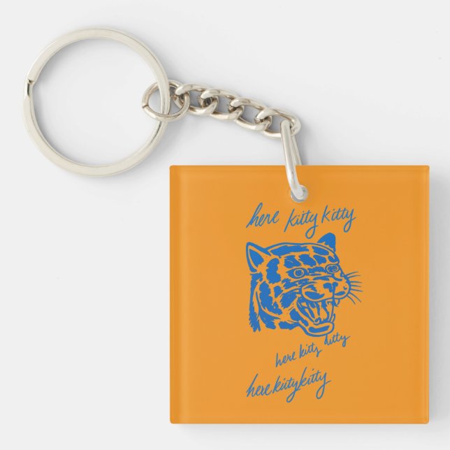 Here Kitty Kitty Key Ring (Front)