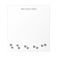 Here Kitty Kitty Note Pad