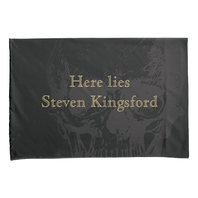 Here Lies (YOU) | Pillow Cases | RIP | Black (Front-Right)