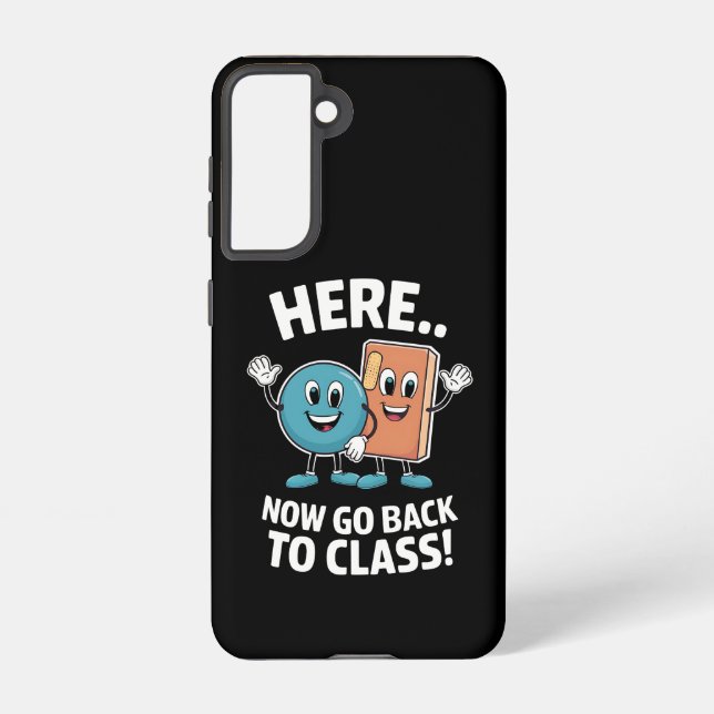 Here Now Go Back To Class School Nurse Medical Pro Samsung Galaxy S21 Case (Back)
