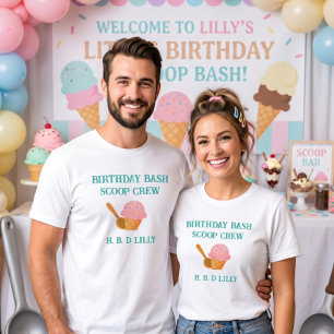 Here,s the scoop Viral Aesthetic Birthday Parents T-Shirt