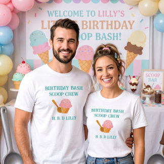 Here,s the scoop Viral Aesthetic Birthday Parents T-Shirt