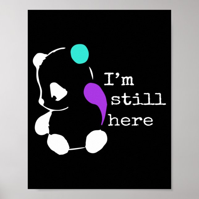 Here - Semicolon Gift Prevention Awareness Poster (Front)