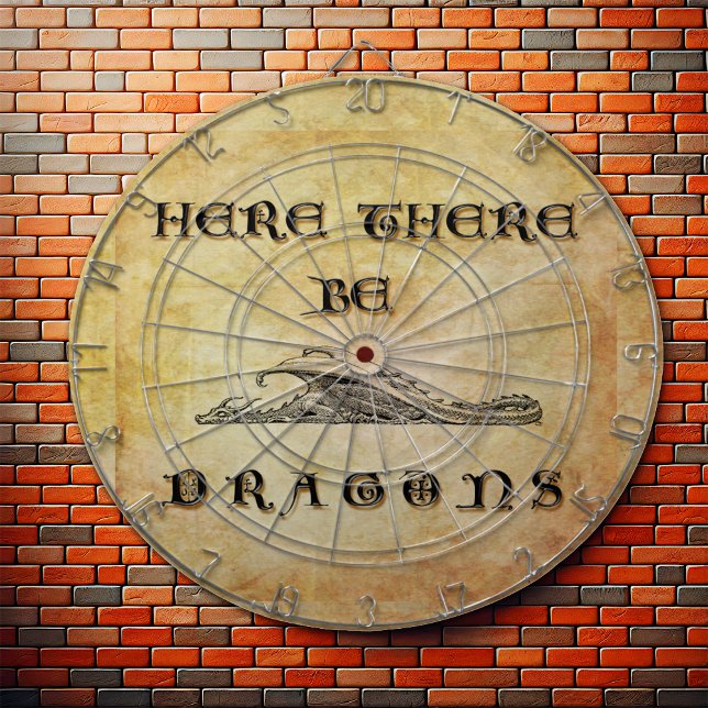 Here There Be Dragons Dartboard (Creator Uploaded)