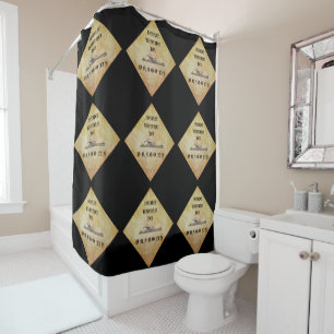 Here There Be Dragons Shower Curtain