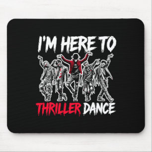 Here To Dance Funny Halloween Zombie Party Premium Mouse Pad