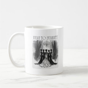 Here to Purrrty – Cat Bridal Party Bachelorette Coffee Mug