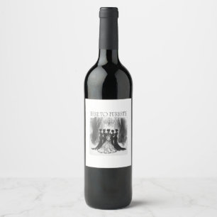 Here to Purrrty – Cat Bridal Party Bachelorette Wine Label