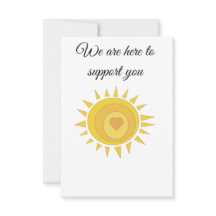 Here to support card