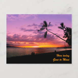 Here today, gone to Maui Postcard