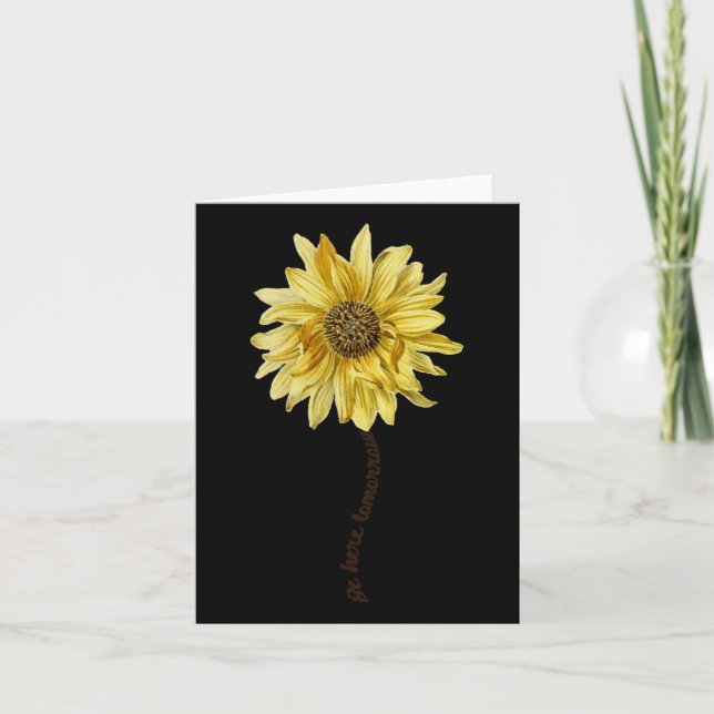 Here Tomorrow' Suicide Prevention Awareness 1  Card (Front)