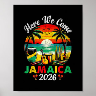 Here We Come Jamaica 2026 Girls Trip Family Summer Poster