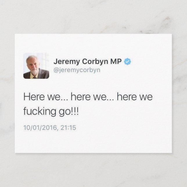 Here We Go Postcard (Front)