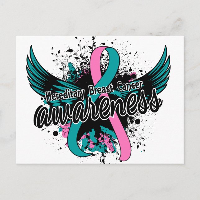 Hereditary Breast Cancer Awareness 16 Postcard (Front)