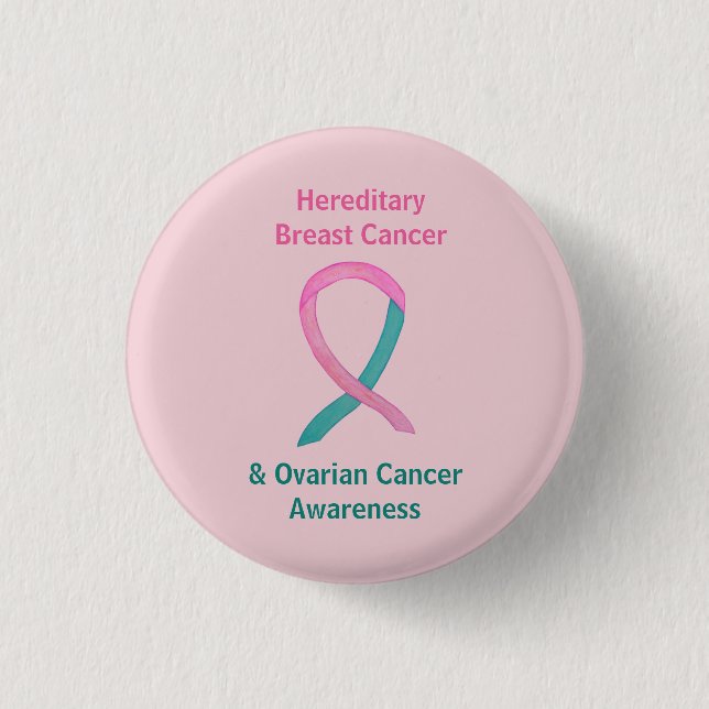 Hereditary Breast & Ovarian Cancer Awareness Pins (Front)