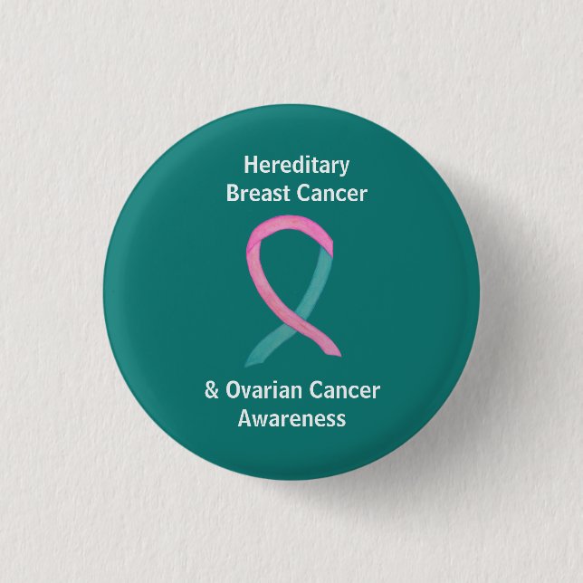 Hereditary Breast & Ovarian Cancer Awareness Pins (Front)