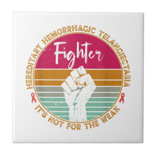Hereditary Hemorrhagic Telangiectasia awareness Fi Ceramic Tile