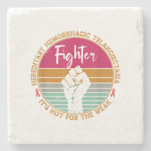 Hereditary Hemorrhagic Telangiectasia awareness Fi Stone Coaster