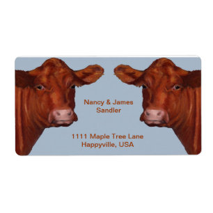 Hereford Beef Couple: Original Oil Pastel Art