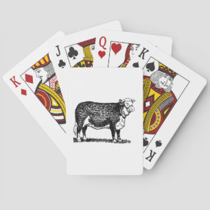Hereford Cow Playing Cards