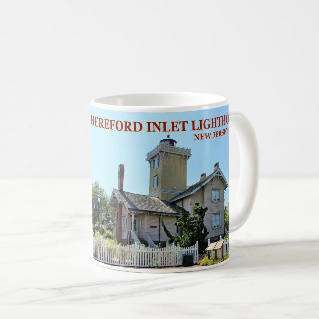 Hereford Inlet Lighthouse, New Jersey Mug (Front Right)