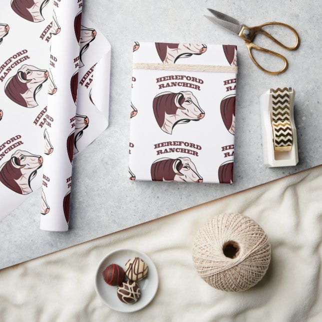 HEREFORD RANCHER WRAPPING PAPER (Crafts)