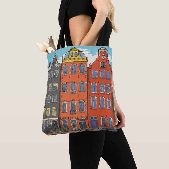 Herengracht Canal Amsterdam Netherlands Tote Bag (Close Up)