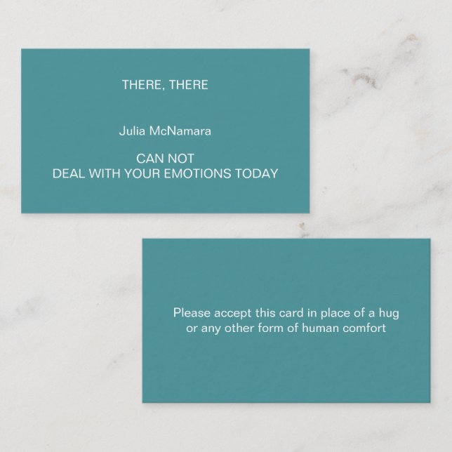 HERES A HUG Calling Card (Front/Back)