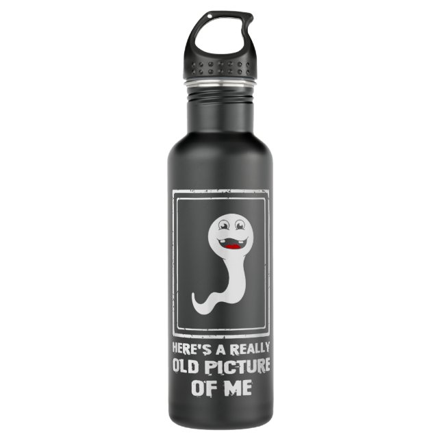 Here's A Really Old Picture Of Me Funny Sperm  710 Ml Water Bottle (Front)
