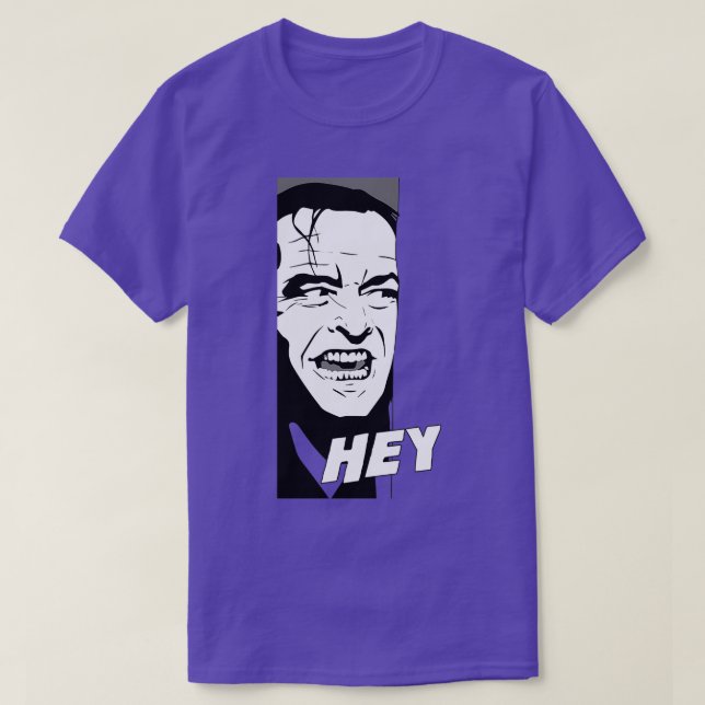 Heres Johhny Shining T-Shirt (Design Front)