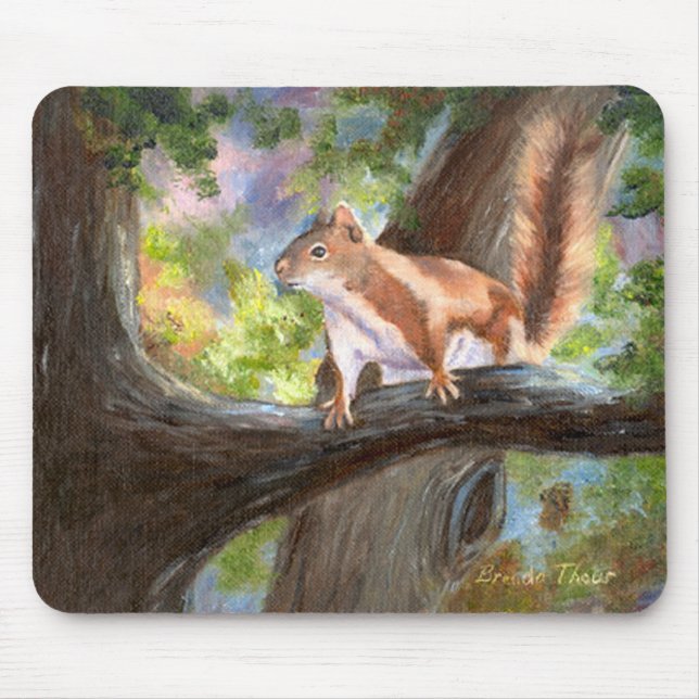 Here's Looking At you Squirrel Mousepad (Front)